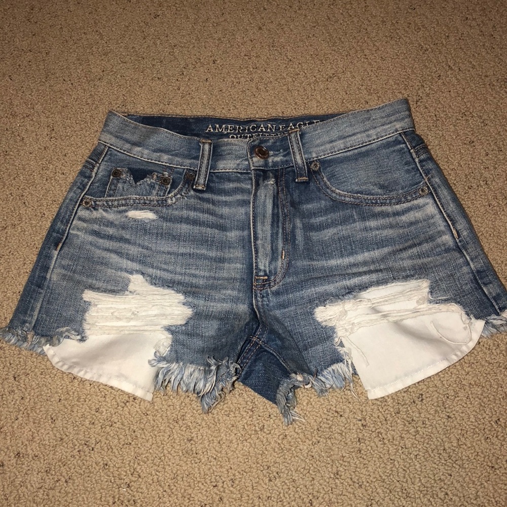 Ripped shorts.